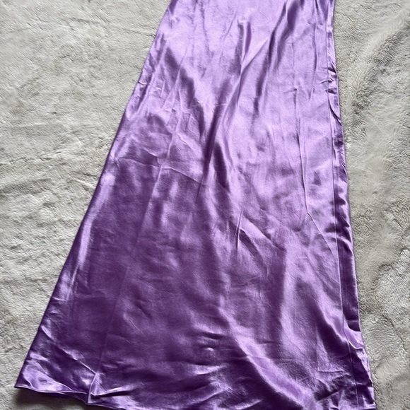 Vince Lavender Acetate Satin Slip Dress - Size XS - Picture 4 of 10